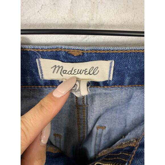 Madewell Women's Classic Fit Straight Leg Full Length Jeans Denim Blue Size 24 - Picture 3 of 7